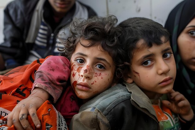 Child in conflict zone